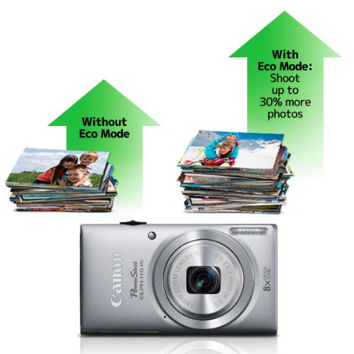 Canon PowerShot ELPH 115 is 16.0 MP Digital Camera with 8X Optical Zoom with a 28mm Wide-Angle Lens and 720p HD Video Recording (Blue)