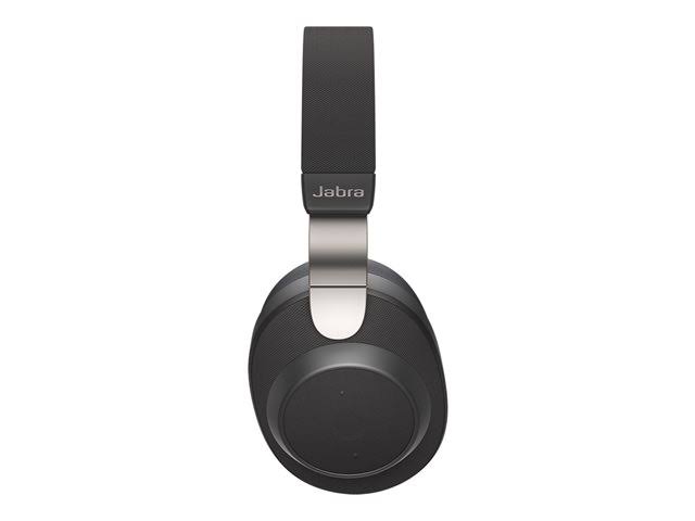 Jabra Elite 85h - Headphones with mic - full size - Bluetooth - wireless - active noise canceling - titanium black