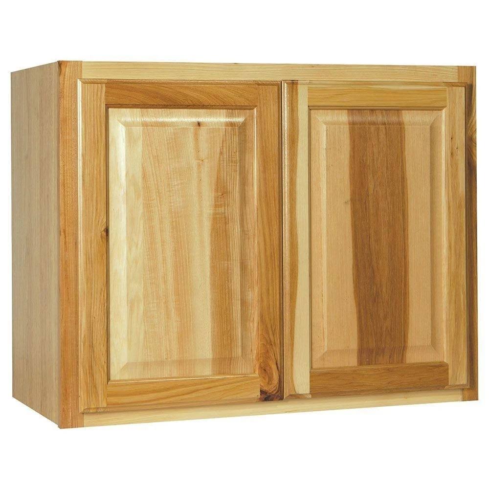 Hampton Bay Hampton Assembled 30x23.5x15 in. Wall Bridge Kitchen Cabinet in Natural Hickory
