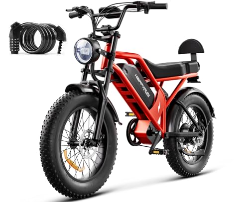Electric Bike for Adults, 1500W Motor, 48V 18Ah Removable Battery, 20" Fat Tire Ebike, 7-Speed Transmission, Up to 32MPH and 68+ Miles Range