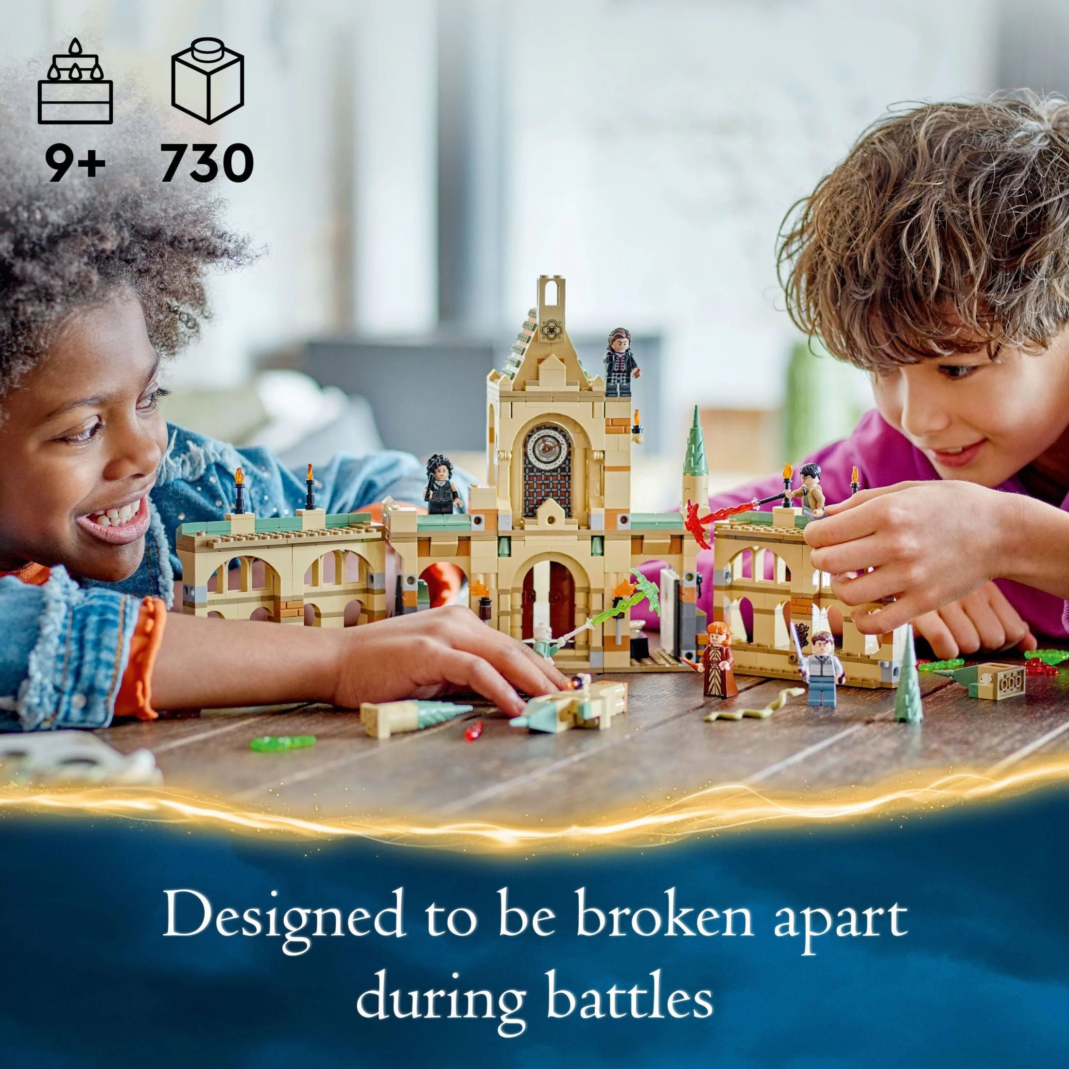 LEGO Harry Potter The Battle of Hogwarts Building Toy Set, Harry Potter Toy for Boys and Girls Ages 9 and Up