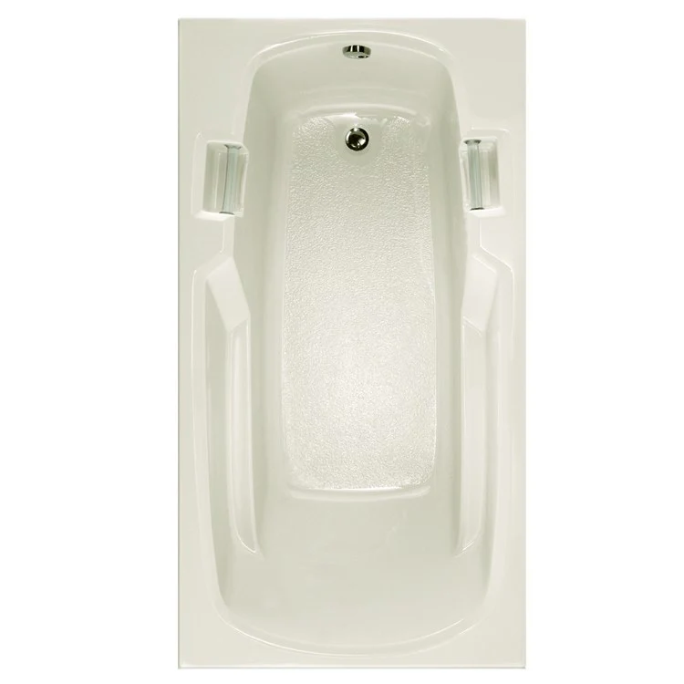 Soaking Tub Studio Collection 60 x 32 Inch Drop-In Tub Only End Bone Acrylic