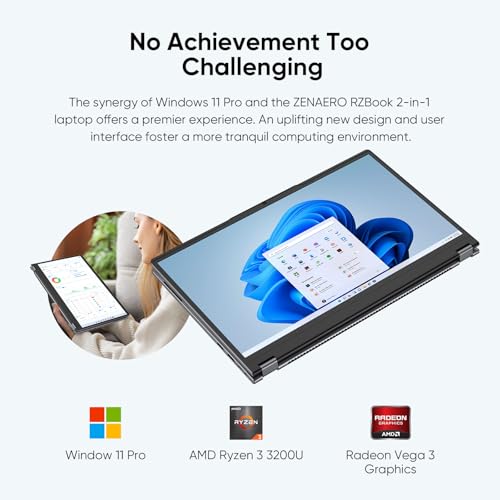 AE86 15.6" 2-in-1 Laptop | 16GB DDR4 RAM 512GB Storage | AMD Ryzen 3 3200U (up to 3.5GHz) | AMD Radeon Vega 3 | FHD Touchscreen | Windows 11 Pro |