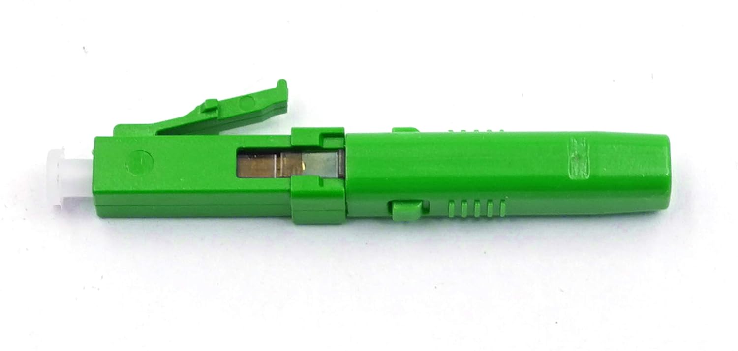 200pcs LC UPC Fiber Optic Quick Connector with Matched Tools Fiber Optic Fast Connectors Single Mode 9/125 Fiber Mechanical Connectors Adapter for