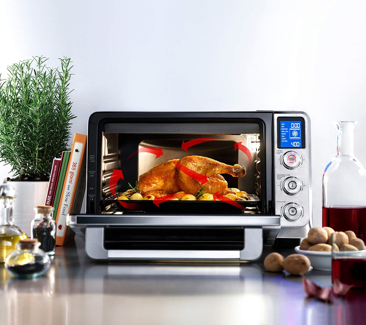 De'Longhi Premium Digital Convection Oven, 24L, Stainless Steel