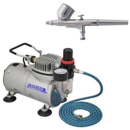 Multi-Purpose .3 Dual-Action Airbrush Kit Air Compressor Hobby Cake Tattoo Paint