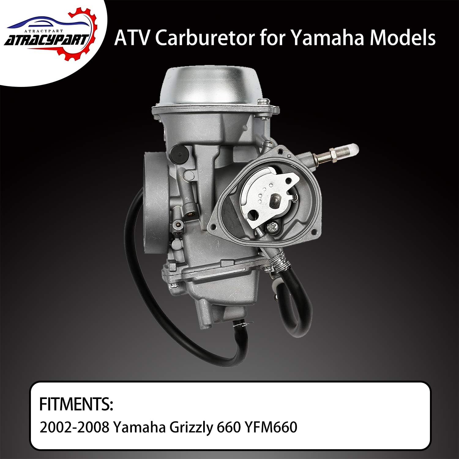 Carburetor for ATV 2002-2008 Yamaha Grizzly 660 YFM660 Carb Pack of 2