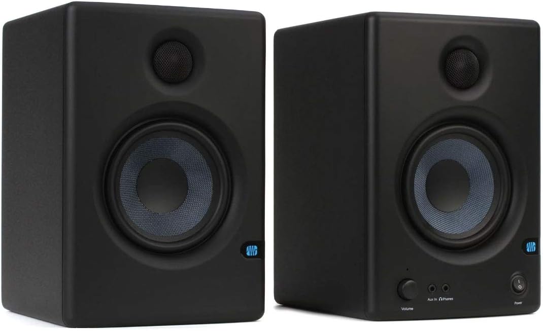 PreSonus AudioBox 96 Audio Interface (May Vary Blue or Black) Full Studio Bundle with Studio One Artist Software Pack with Eris 4.5 BT Pair Studio