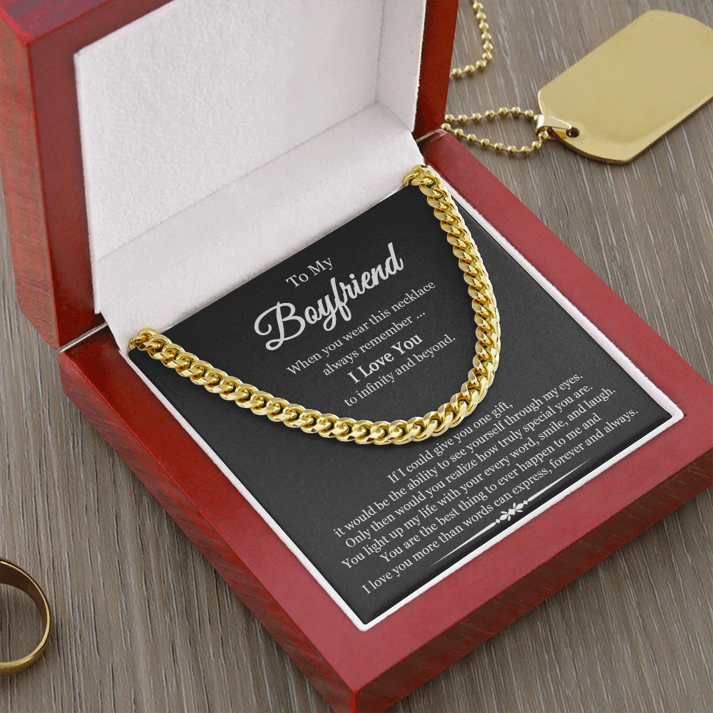 Custom Giant 14K Yellow Gold Chain Necklace for Boyfriend, Gift for Adult Male