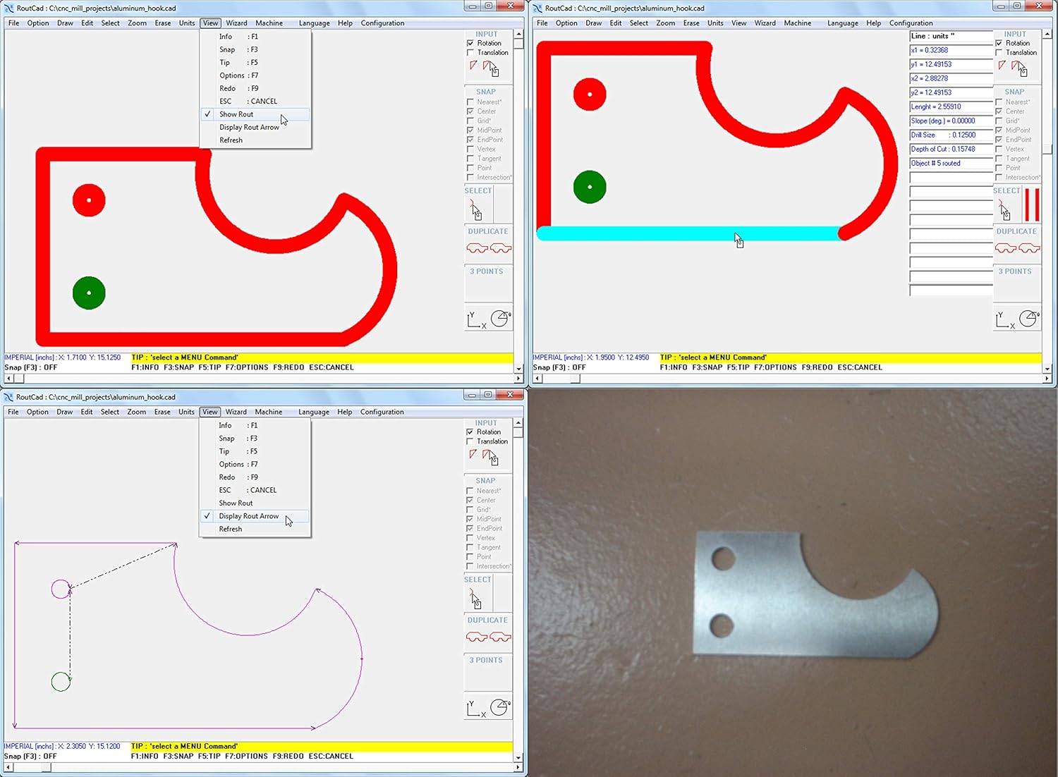 CAD-CAM CNC Mill Software for Mach 3-4, Linux CNC, EMC2, Fanuc, CNC 3040. Design your part and generate the g-code with a single easy to use software