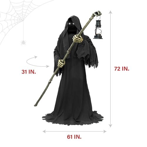 Haunted Hill Farm Motion-Activated 7.5-Ft. Tall Smoldering Ghoul