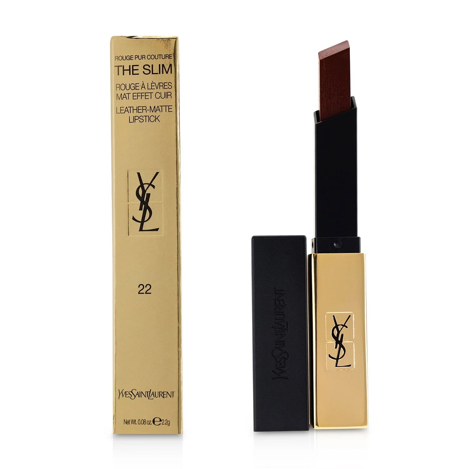 Yves Saint Laurent Rouge Pur Couture The Slim Leather Matte Lipstick - # 32 Rouge Rage  2.2g/0.08oz