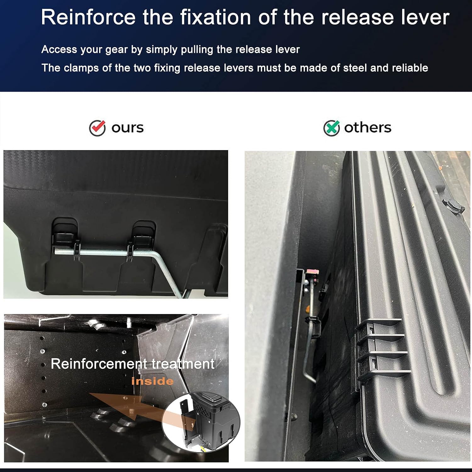 Truck Bed Storage Box Case Tool Box Rear L , Compatible with Dodge Ram 1500 2500 3500 2002-2018 Drivers Side 2019 - 2021 Dodge Ram