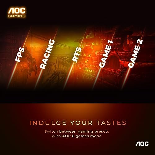 AOC C27G2Z 27" Curved Frameless Ultra-Fast Gaming Monitor, FHD 1080p, 0.5ms 240Hz, FreeSync, 2x HDMI 2.0, 1x Display Port, Height Adjustable
