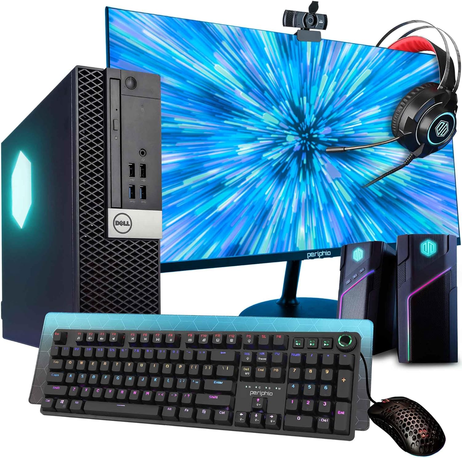 Dell Prebuilt RGB Gaming Desktop Computer | Core i5 + GeForce GT 1030 2GB GPU | 1080p Gaming PC | 16GB DDR4 RAM | 500GB SSD | Wi-Fi 5G + Bluetooth |
