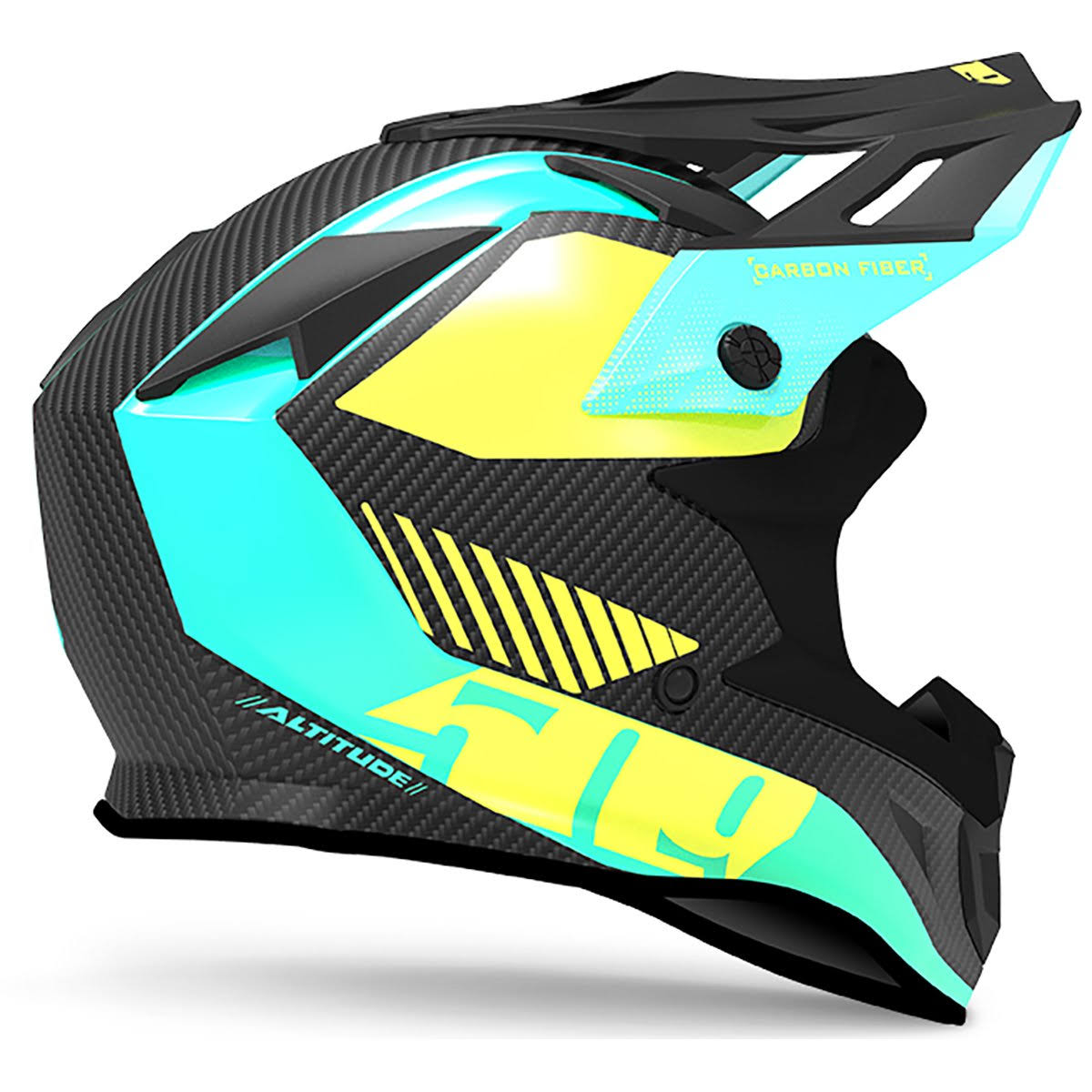 509 Altitude Carbon Fiber Helmet - Off Grid Hi-Vis Xs