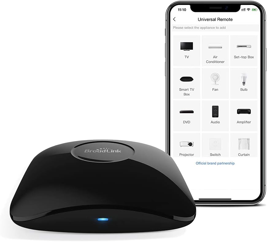Broadlink RM4 pro IR RF WiFi Universal Remote Smart Home Automation Compatible with Alexa and Google Home Pack of 2
