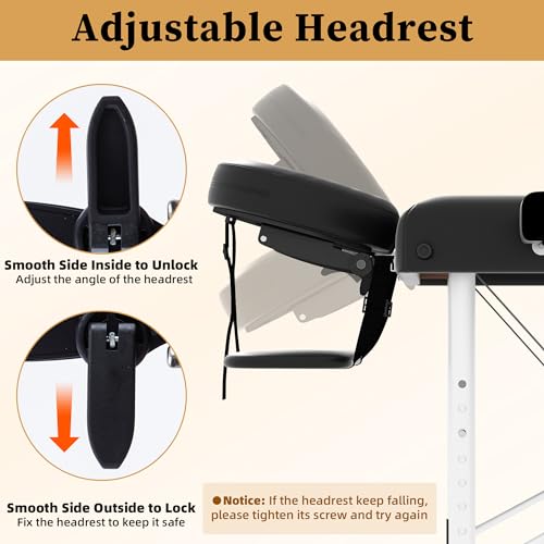 civama Massage Table Massage Bed Portable