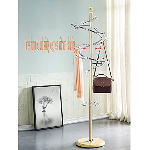 Home Furnishing Coat Rack Floor Hanger Hanger Floor Bedroom Stainless Steel Coat Rack Clothes Rack Household Single Coat Rack Hat Hanger (Color :