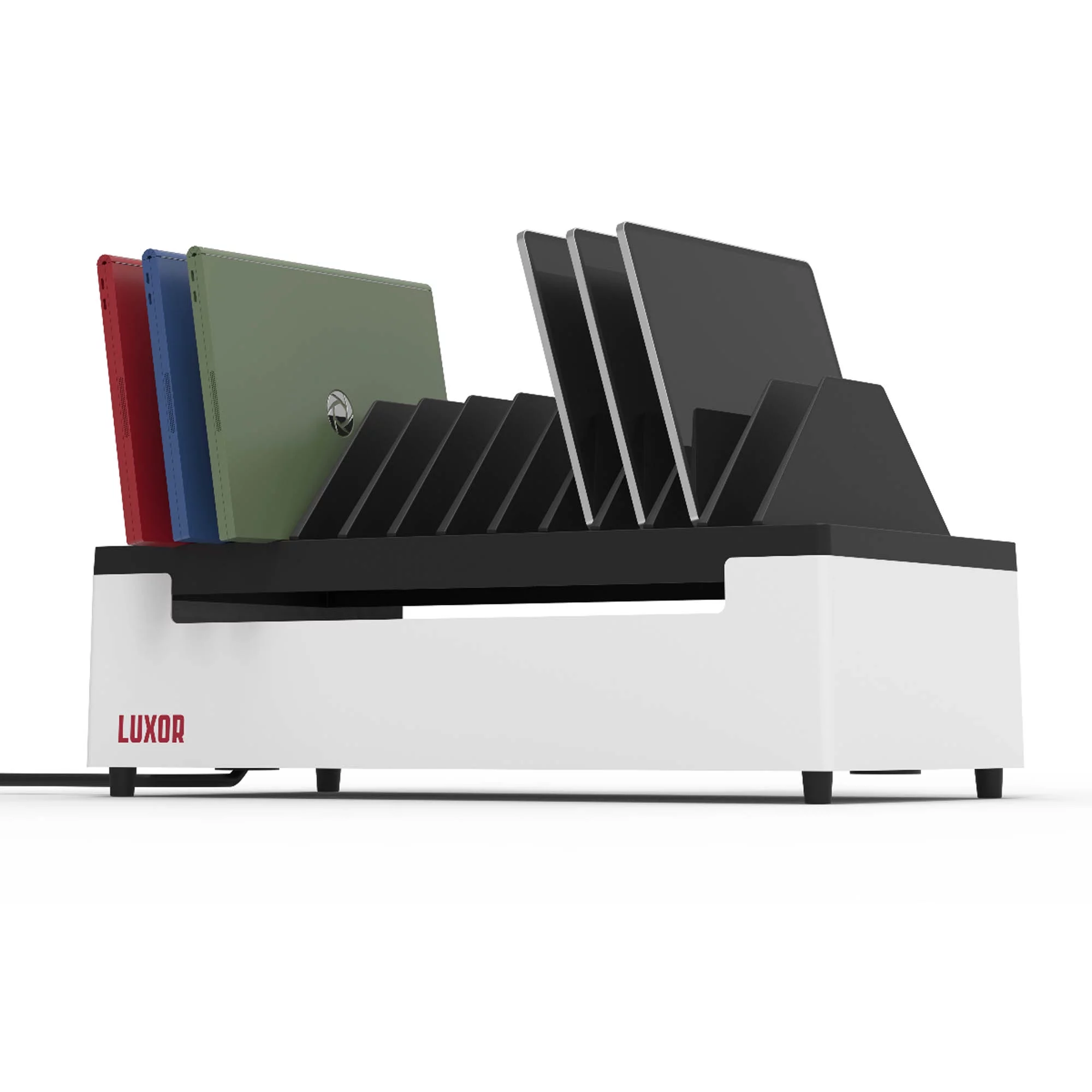 Luxor 12-Port Charging Station for Laptops, Tablets, and Mobile Devices