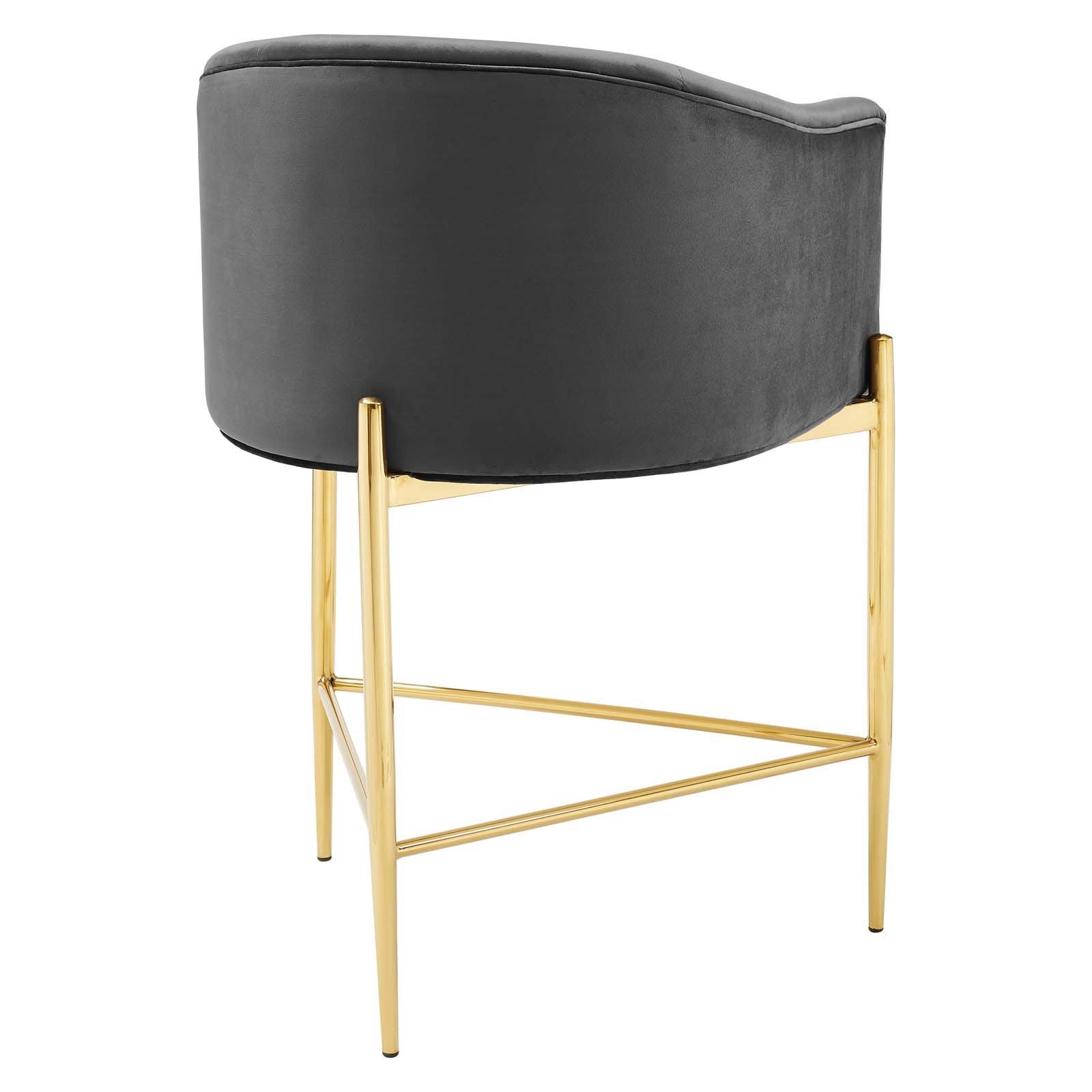 Modway Savour Tufted Performance Velvet Counter Stool - Pink