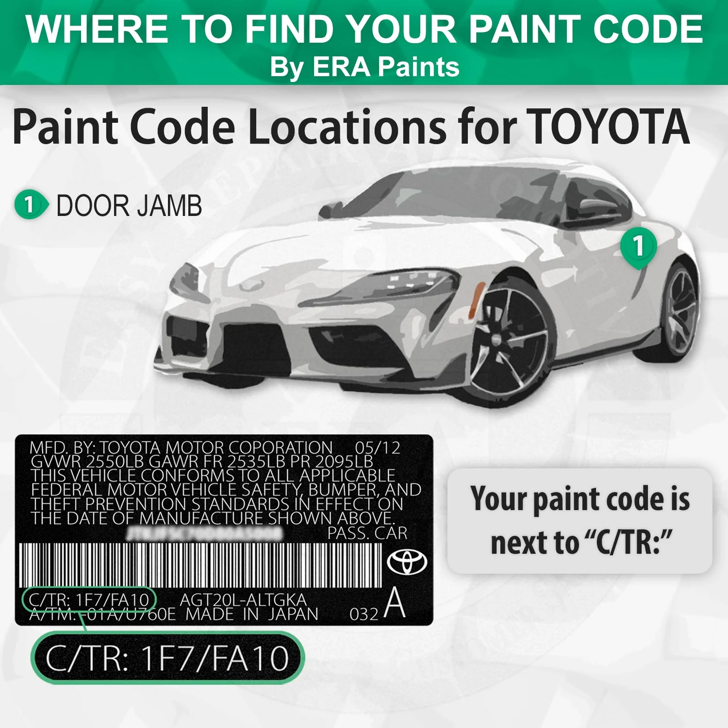 ERA Paints 4P5 - Autumn Blaze Metallic for TOYOTA Exact Match Automotive Touch Up Paint Spray - Essential Kit