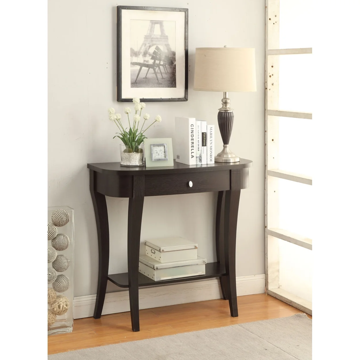 Convenience Concepts Newport Entryway Console Table, Multiple Finishes