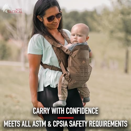 WOLF TACTICAL Toddler and Baby Carrier for Men - Dad Baby Carrier Military Mens Baby Carrier for Infants and Toddlers