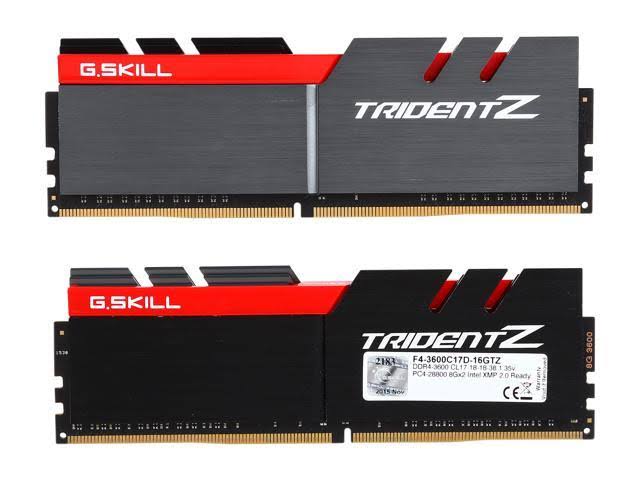 G.SKILL TridentZ Series 16GB (2 x 8GB) 288-pin DDR4 SDRAM DDR4 3600 (PC4 28800)