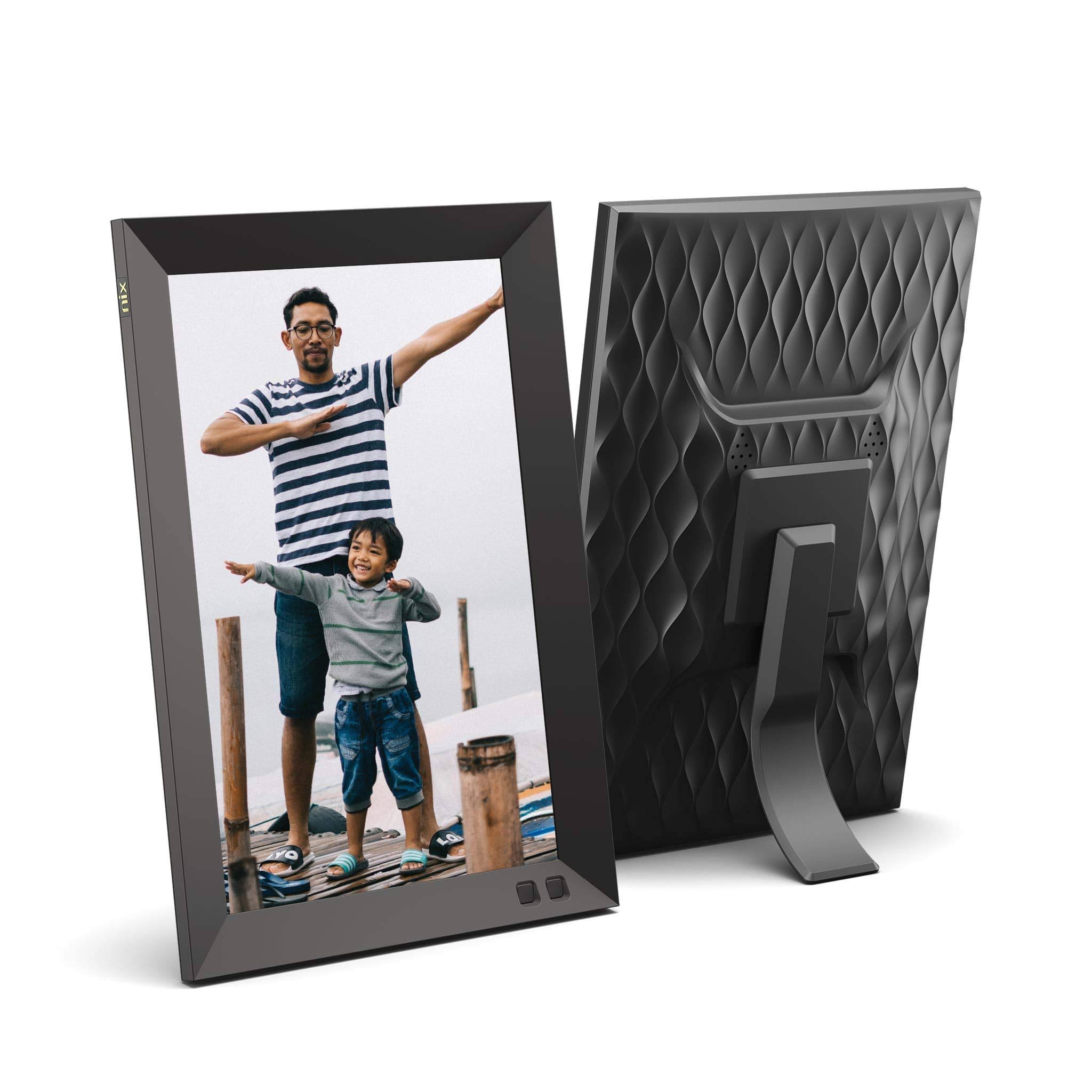 Nix 10.1 inch USB Digital Photo Frame - Portrait or Landscape Stand, HD Resolution, Auto-Rotate, Magnetic Remote Control