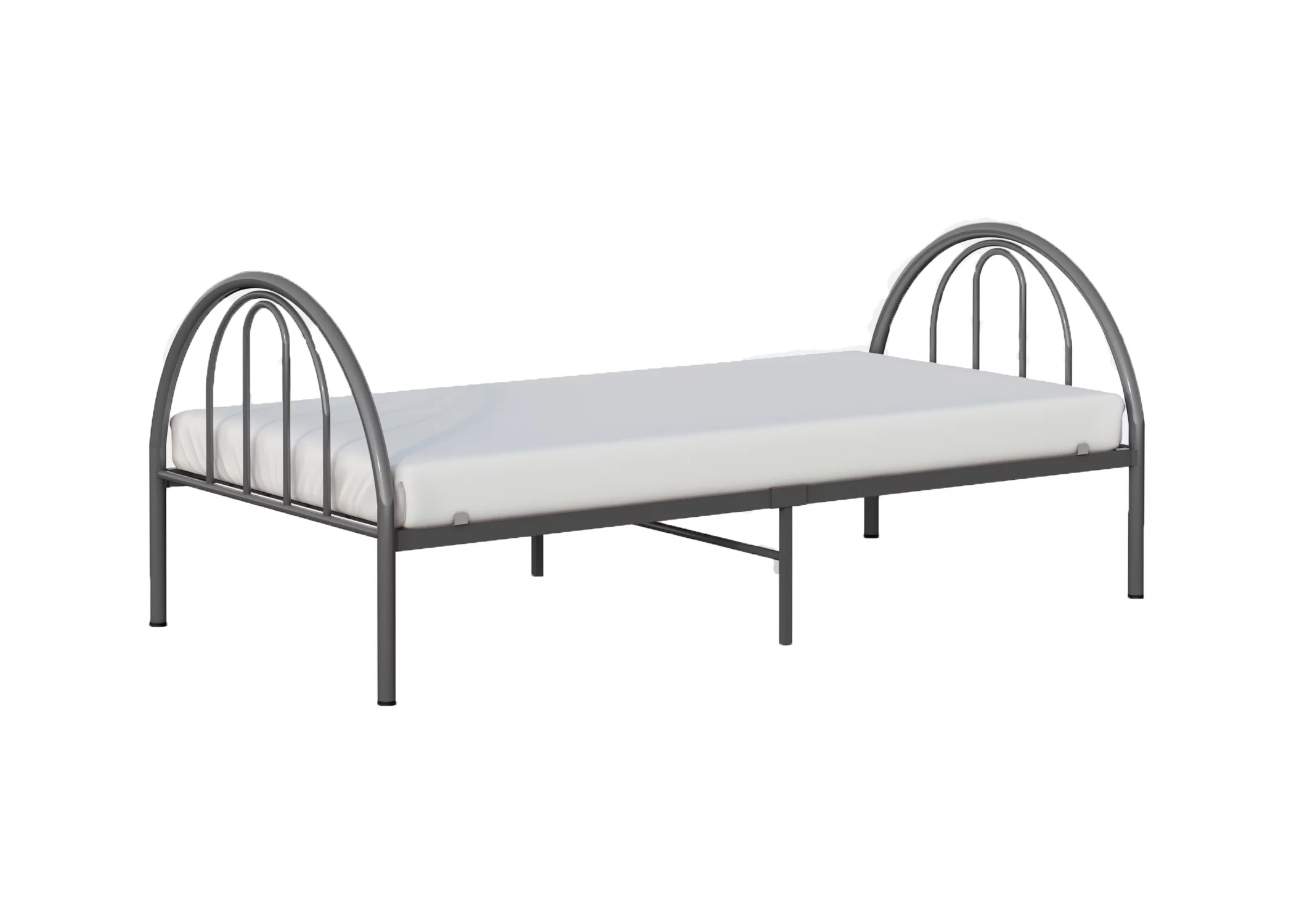 BK Furniture Brooklyn Classic Metal Bed, Twin, Pink