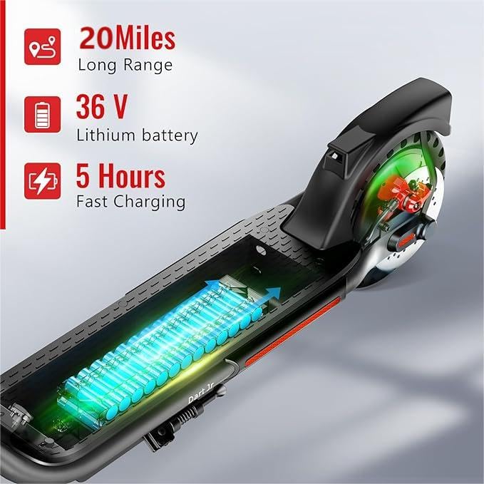 Electric Scooter Adults,8.5"/10"/12" Tires,Peak 500W Motor,Top Speed 19/20/25Mph,19/20/25 Miles Long Range