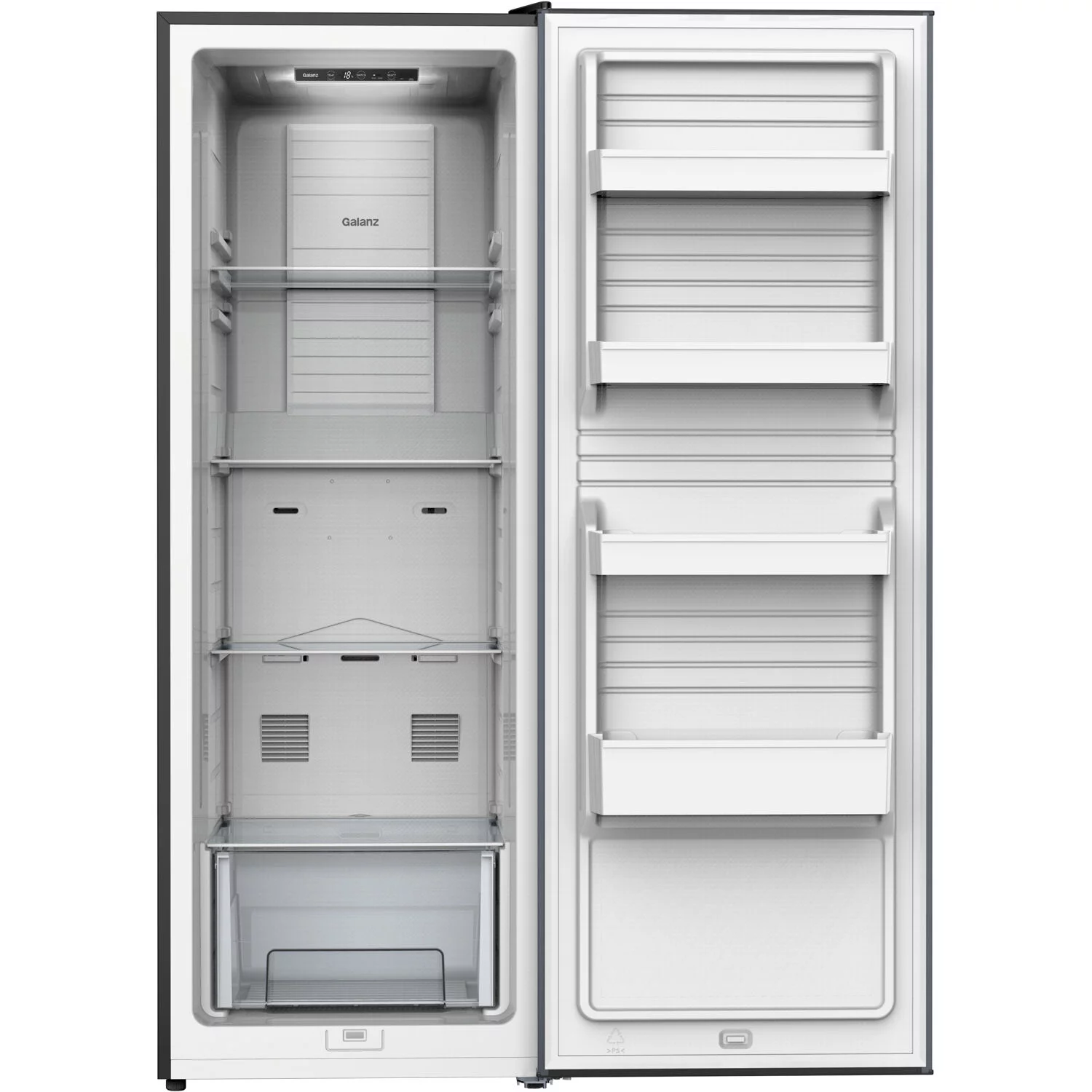 Galanz 11-Cu. Ft. Convertible Upright Freezer, Stainless Steel