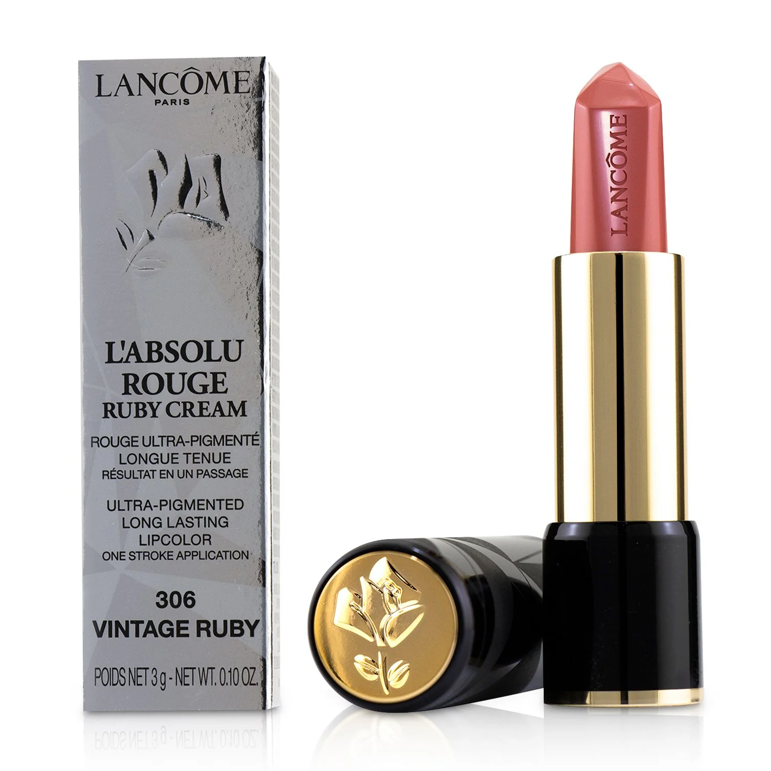 Lancome L'Absolu Rouge Ruby Cream Lipstick - # 214 Rosewood Ruby  3g/0.1oz