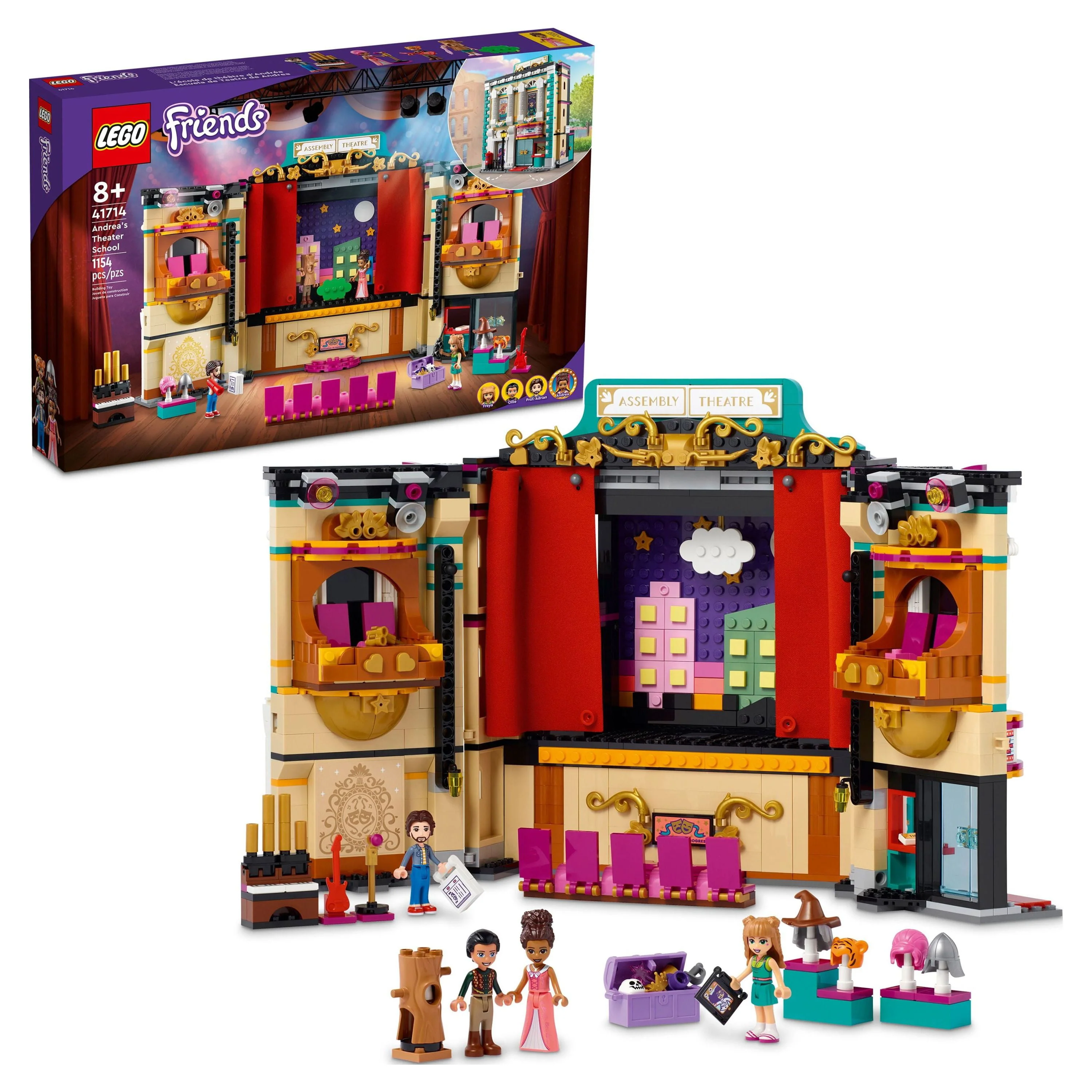 LEGO Friends Andrea's Theater School Playset, 41714 Creative Toy, Gift Idea for Kids