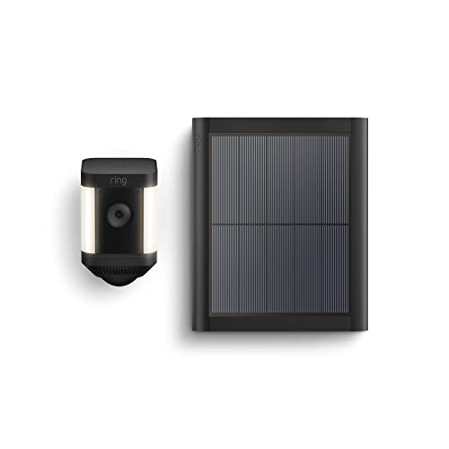 Ring Spotlight Cam Plus, Battery | Two-Way Talk, Color Night Vision, and Security Siren (2022 release) - White