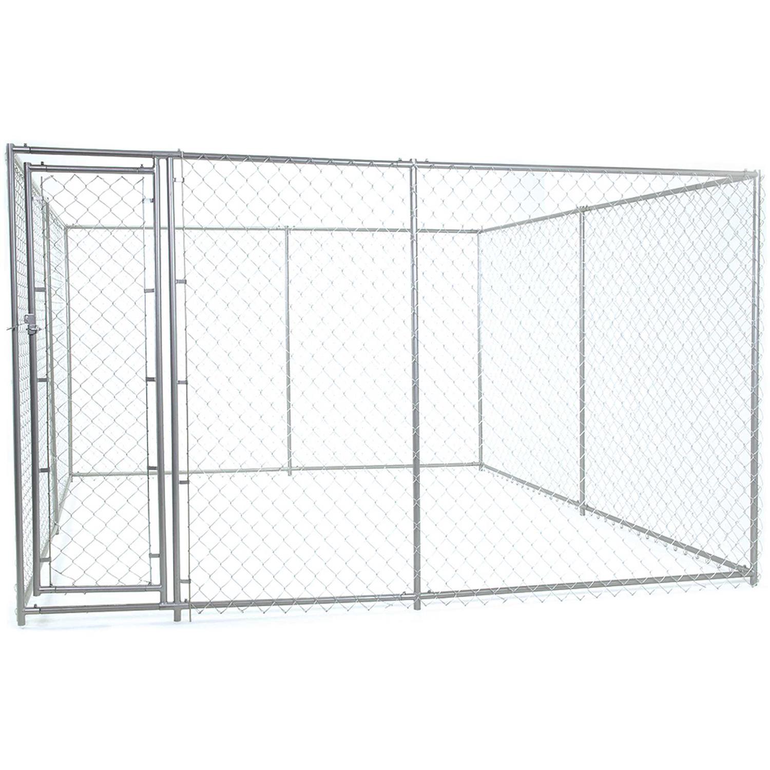 Lucky Dog Chain Link Dog Kennel, 6 x 5 x 15 ft - Pet Supplies online store