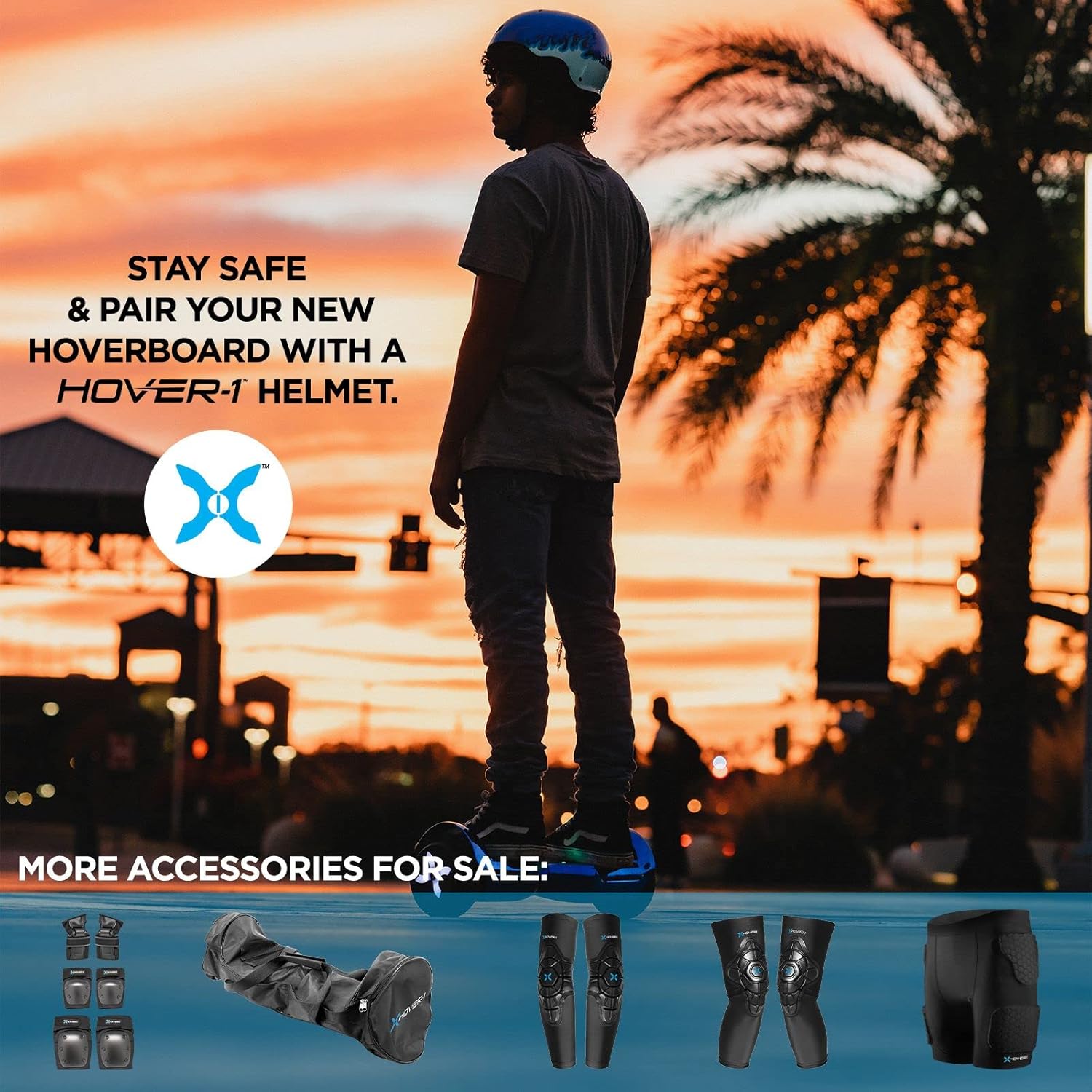 Hover-1 Turbo Hoverboard Combo | Seat Attachment Buggy, 7 MPH Top Speed, 6 Mile Range, 400W Motor (2x 200W), 4.5Hr Charge Time, 220lbs Max Weight