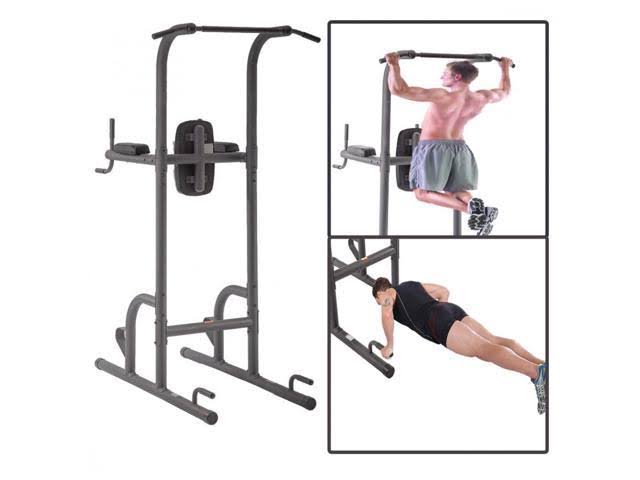 BestMassage Durable Multi-Function Body Power Tower w/ Dip Station Pull Up Bar for Home