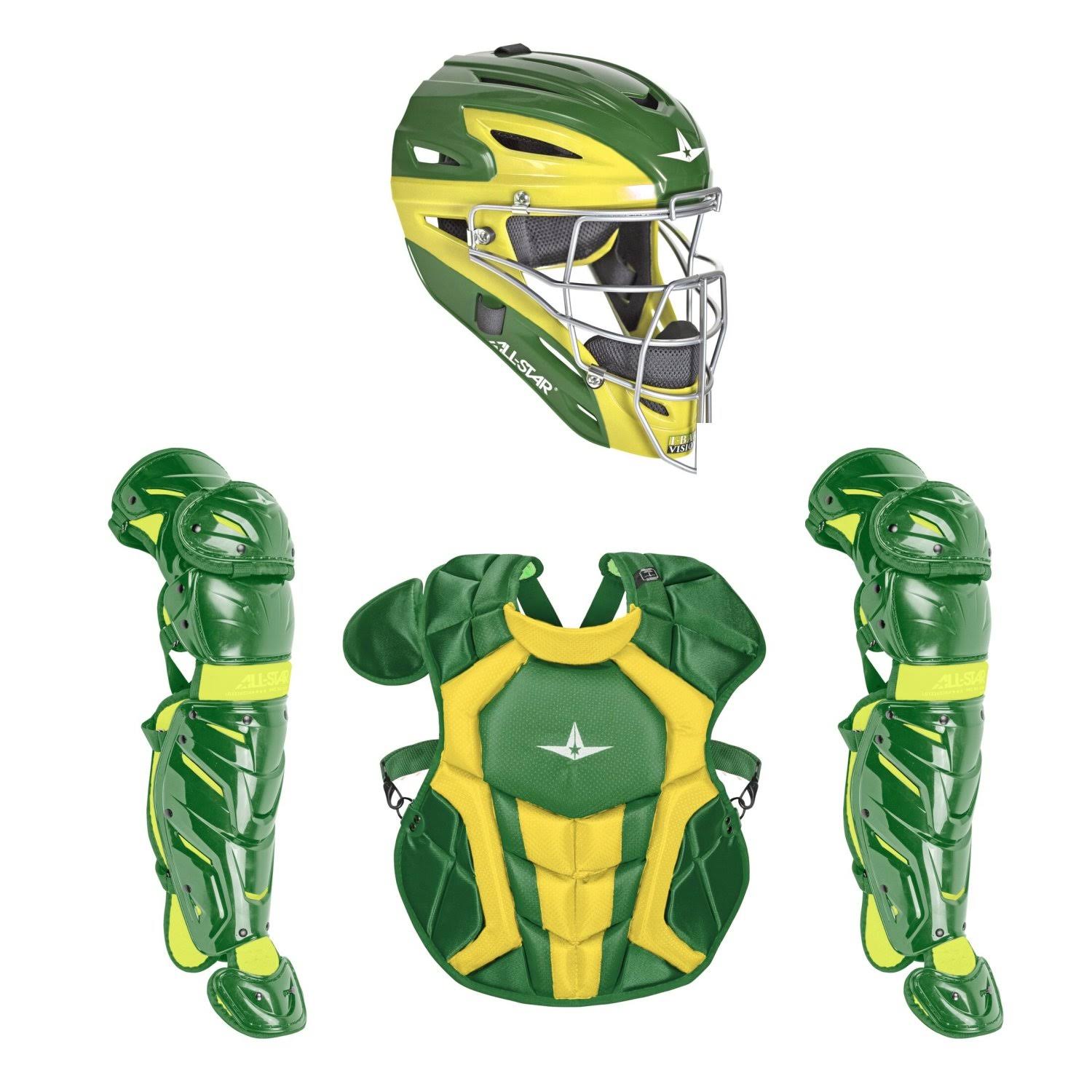 All Star Intermediate System7 Axis Elite Travel Team Catcher&s Set Navy/Blue
