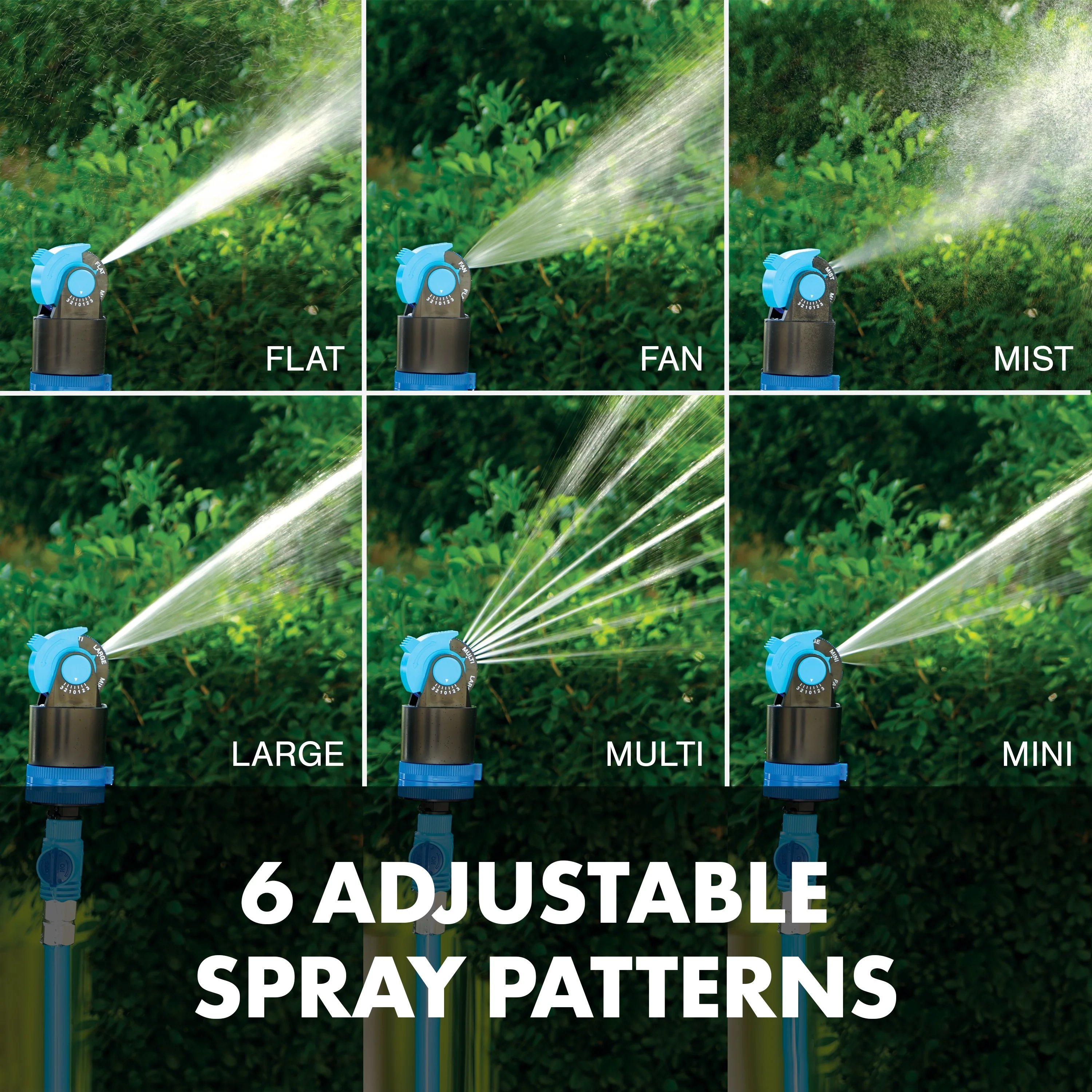 Aqua Joe Indestructible Turbo Drive 360&ordm; Telescoping Tripod Lawn & Garden Sprinkler, 6 Spray Patterns, 4,500 Sq. ft. Max Coverage