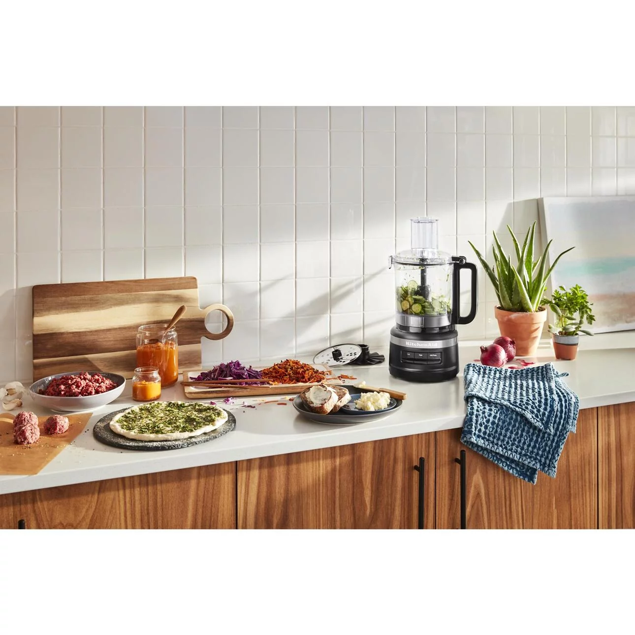 KitchenAid 9 Cup Food Processor, Black Matte, KFP0921