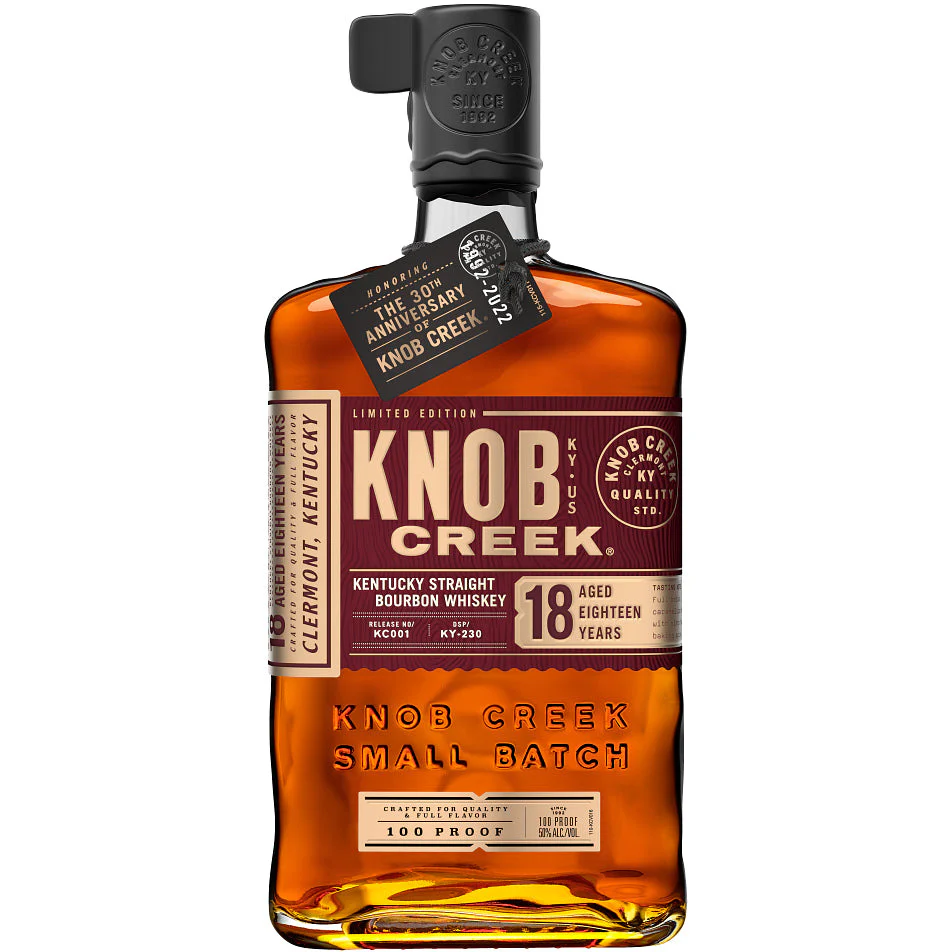 Knob Creek 100 Proof 18 Year Old Kentucky Straight Bourbon Whiskey 750 ml - Nestor Liquor