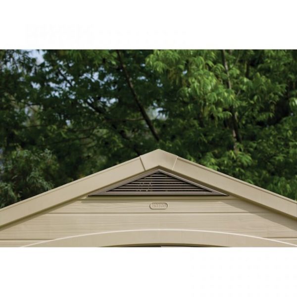 8ft wide X 6ft deep plastic storage shed; A clearance sale
