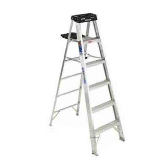 Werner 373 3 ft Aluminum Stepladder, 300 lb Capacity