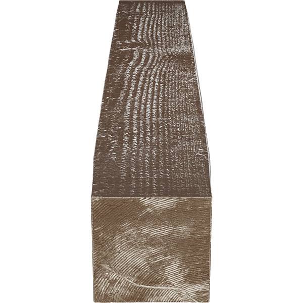 Ekena Millwork MANURS04X04X36VM 4x22H x 4x22D x 36x22W Rough Sawn Faux Wood Fireplace Mantel, Vintage Mahogany
