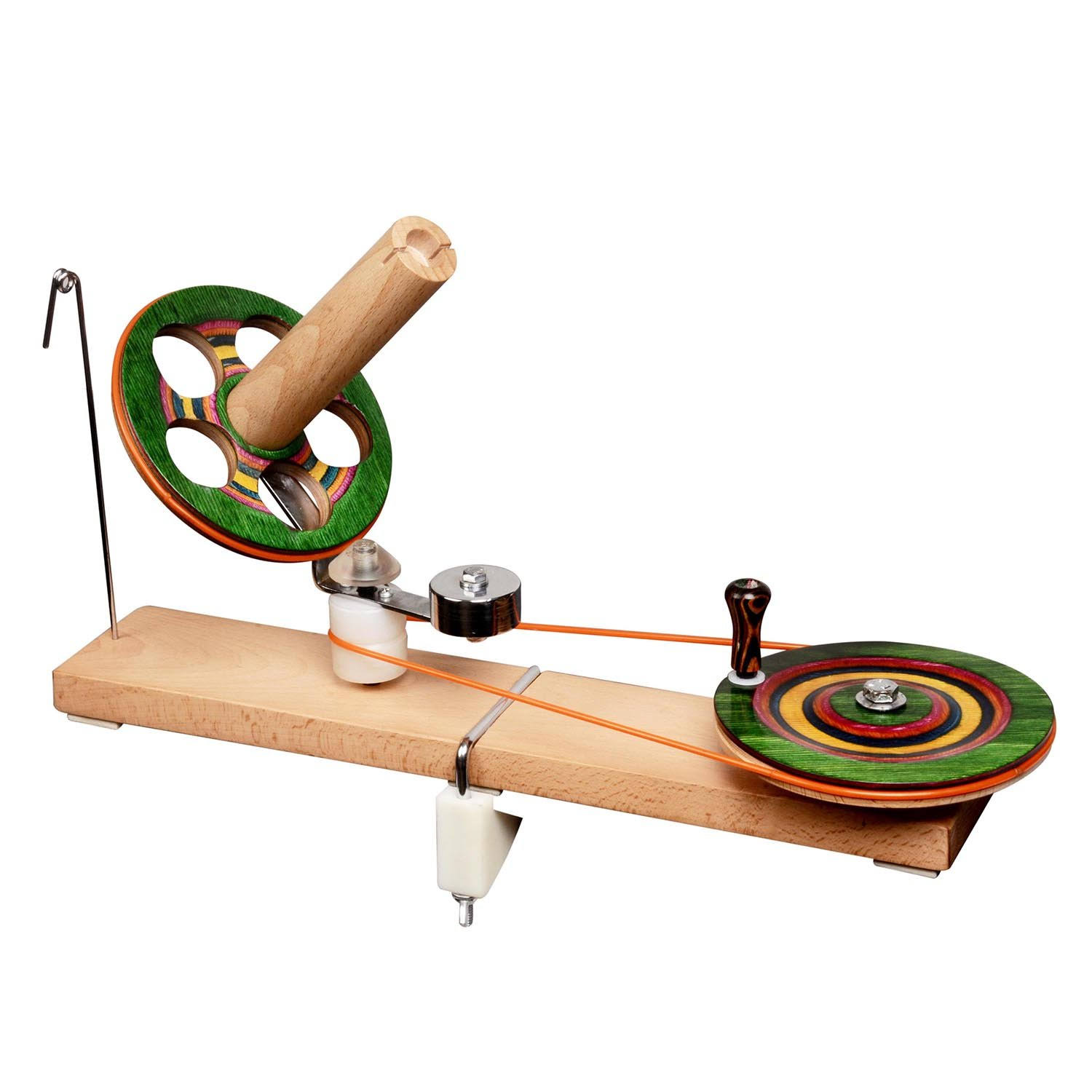 KnitPro Winding &amp; Dispensing Accessories Signature Ball Winder, Wood, Multi-Colour, 30 x 35 x 30 cm - Megean