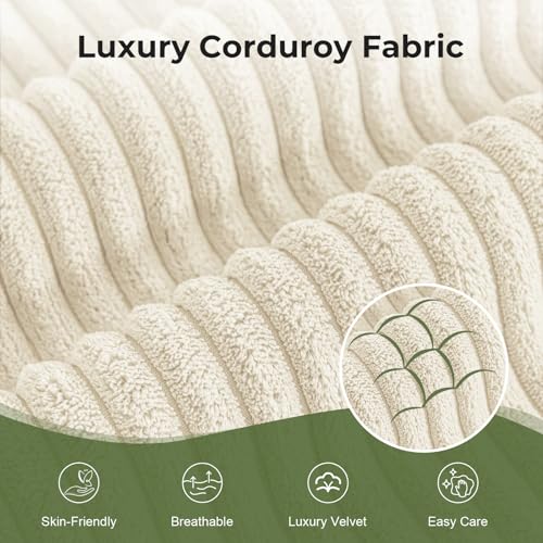 108" Modular Sectional Sofa with L-Shape Chaise, Upholstered Couches for Living Room with Deep Seat, No Assembly Required