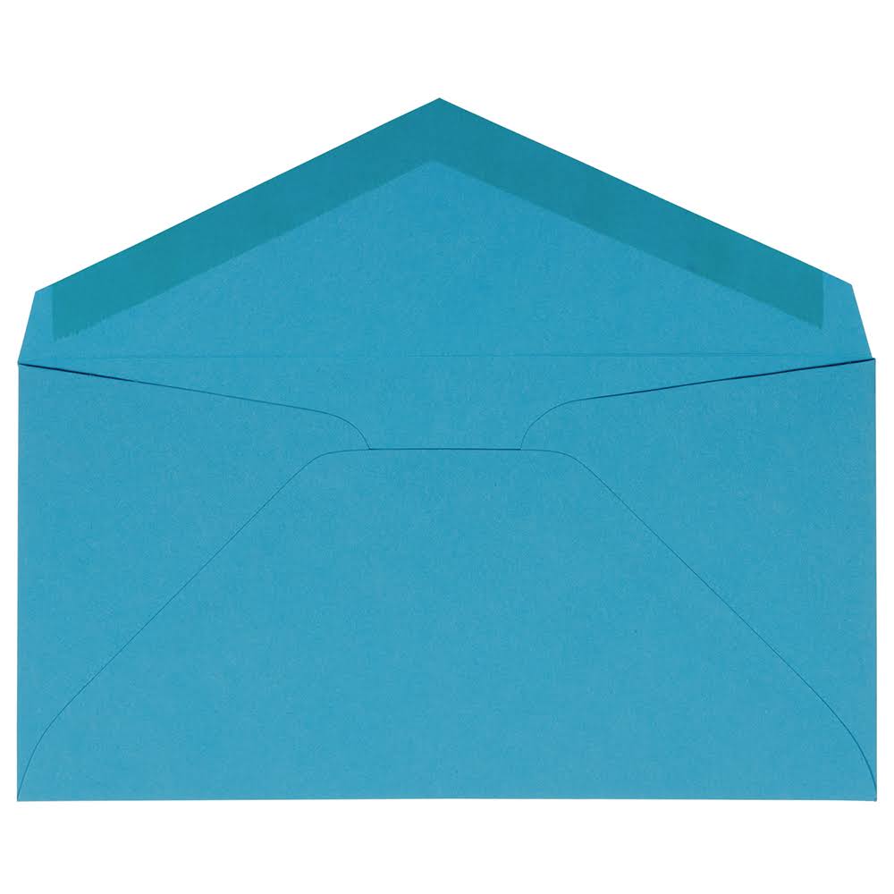 Jam Paper Monarch Envelope - 9.8cm x 19cm - Brite Hue Blue - 1000/Carton