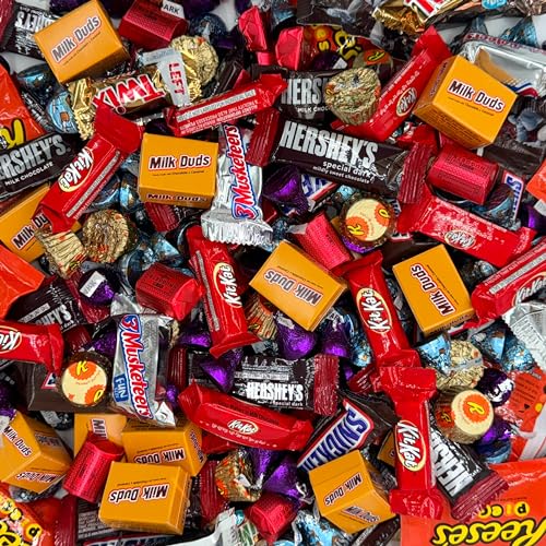 Bulk Chocolate Assortment Variety Pack - Chocolate Candy Variety Pack - 8 lb Bag of Mixed Bulk Chocolate, Milk Chocolate, Dark Chocolate